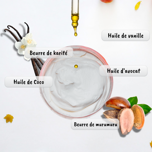 Beurre Corporel à la Vanille – Douceur Fondante & Soin Réconfortant
