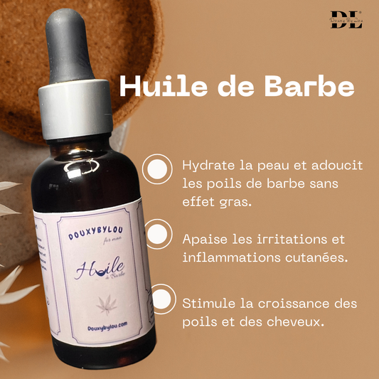 Gamme Barbe DouxyByLou – Soin Complet Naturel pour une Barbe Saine, Douce et Stylée